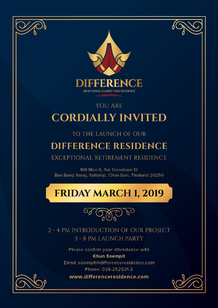 Thai Senioren Residenz Invitation